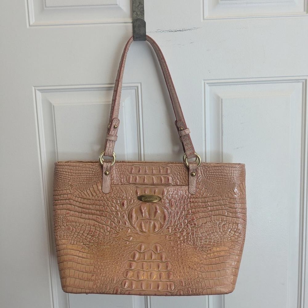 Brahmin Croc Embossed Asher Tote